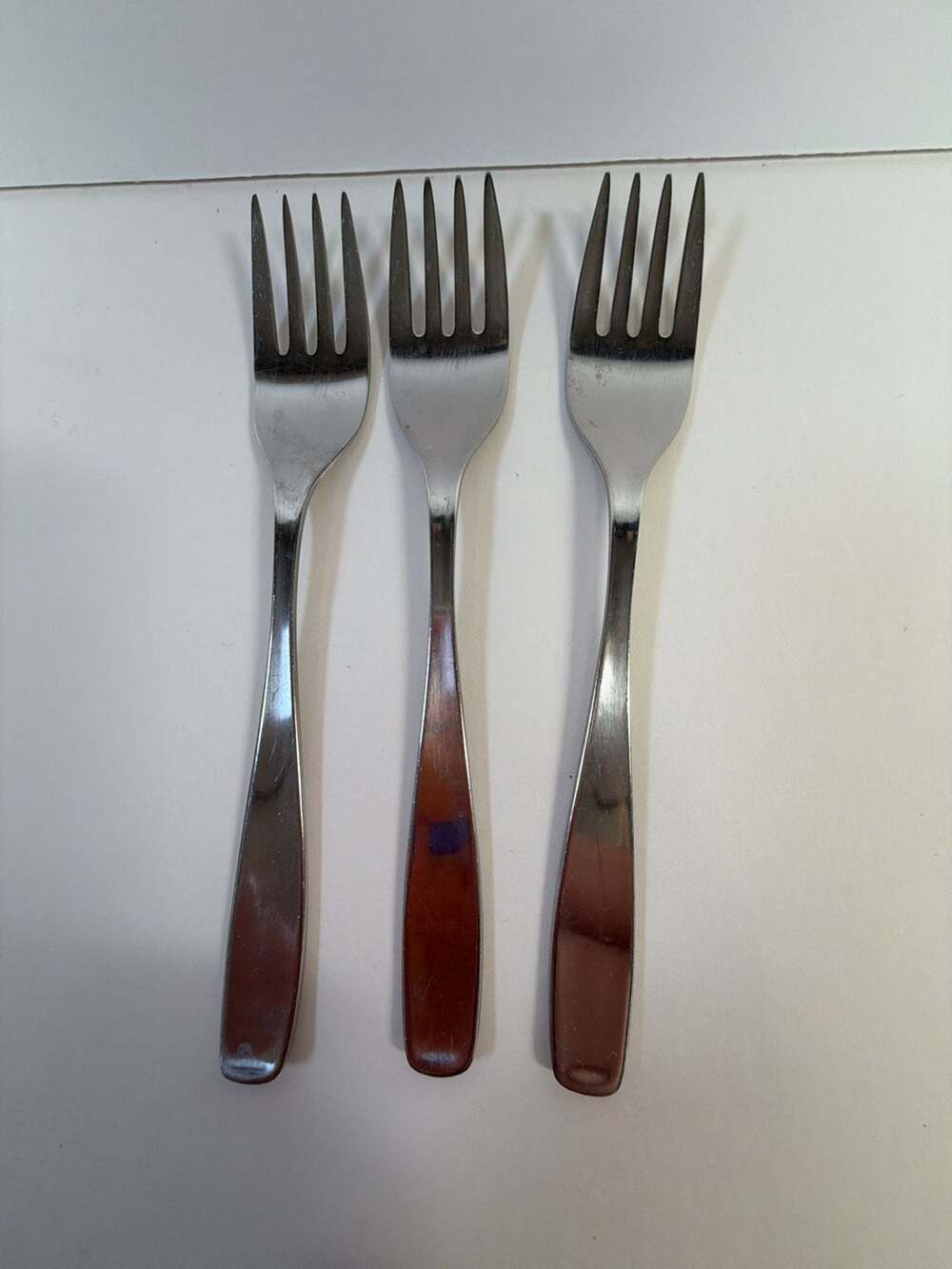 Set of 3 WMF Cromargan Line Germany Stainless Steel‎ Salad Forks